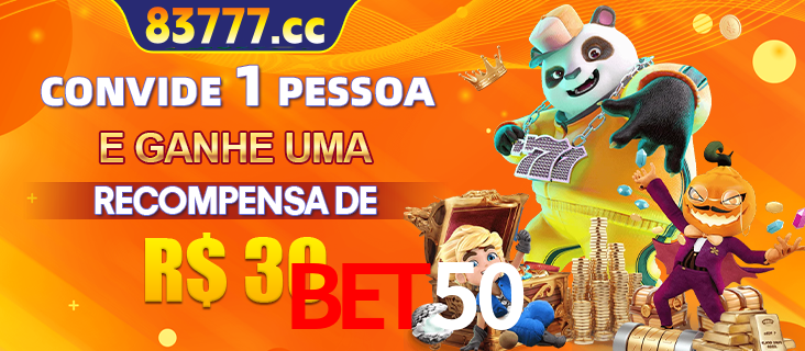 Banner institucional da BET50 sobre parceria de marcas e criação de uma marca de excelência, apresentando os mascotes de jogos populares como o Fortune Tiger.